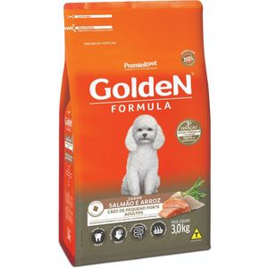 Ração Seca Golden Fórmula Cães Adultos  Mini Bits Salmão E Arroz - 3Kg