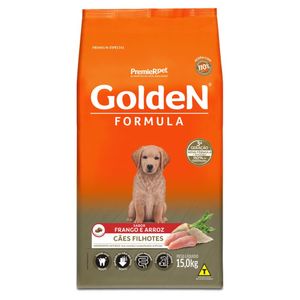 Ração Seca Golden Fórmula Cães Filhotes Frango - 15Kg