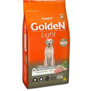Ração Seca Golden Fórmula Cães Adultos  Frango E Arroz Light - 15Kg