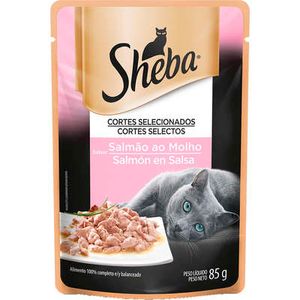Sachê Sheba para Gatos Adultos Sabor Salmão 85g
