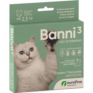 Banni 3 Gatos até 2,5kg 0,30ml