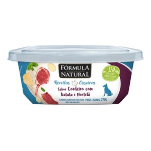 Ração Úmida Fórmula Natural Receitas Caseiras para Cães Adultos Sabor Cordeiro 270g