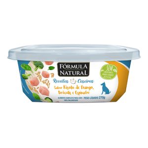 Ração Úmida Fórmula Natural Receitas Caseiras para Cães Adultos Sabor Risoto de Frango 270g