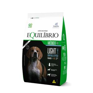 Ração Equilibrio Cães Adultos Raças Médias Light Frango 2,5 Kg