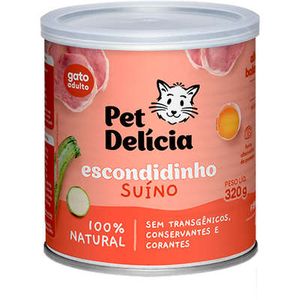 Ração Úmida Pet Delícia Escondidinho Suíno para Gatos 320g