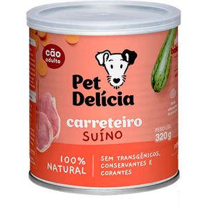 Ração Úmida Pet Delícia Carreteiro Suíno para Cães Adultos 320g
