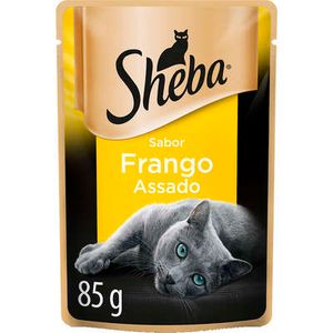 Ração Úmida Sheba Sachê para Gatos Adultos Frango Assado 85g