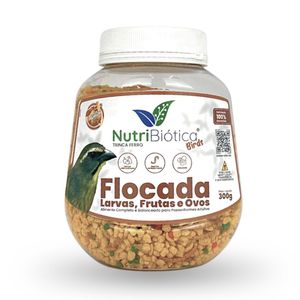 Ração Nutribiótica Trinca Ferro Flocada Larvas, Frutas e Ovos 300G