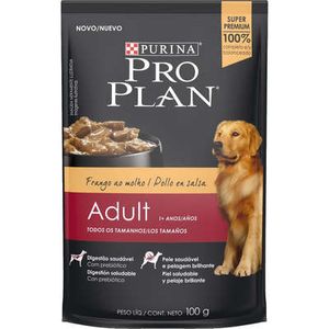 Nestlé Purina Pro Plan Ração Úmida Para Cães Adultos  Frango Ao Molho - 100G