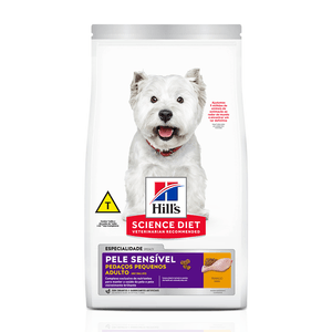 Ração Hill's Science Diet Cães Adultos com Pele Sensível Pedaços Pequenos 6kg