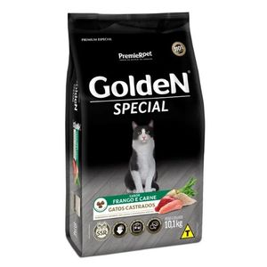 Golden Special Gatos Castrado Sabor Frango e Carne 10,1kg
