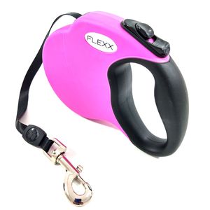 Guia Retratil The Pets Flexx Media 20kg Rosa