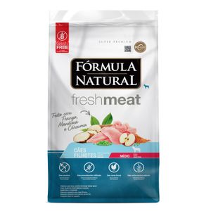 Ração Seca Fórmula Natural Fresh Meat Cães Filhotes Raças Médias - 12Kg