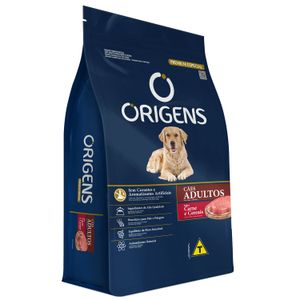 Ração Seca Origens Cães Adultos  Sabor Carne E Cereais - 1Kg