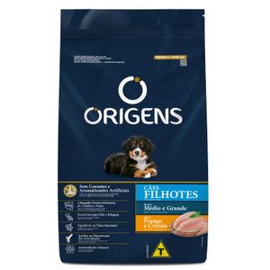 Ração Seca Origens Premium Especial Frango E Cereais Cães Filhotes Raças Médias E Grandes - 3Kg