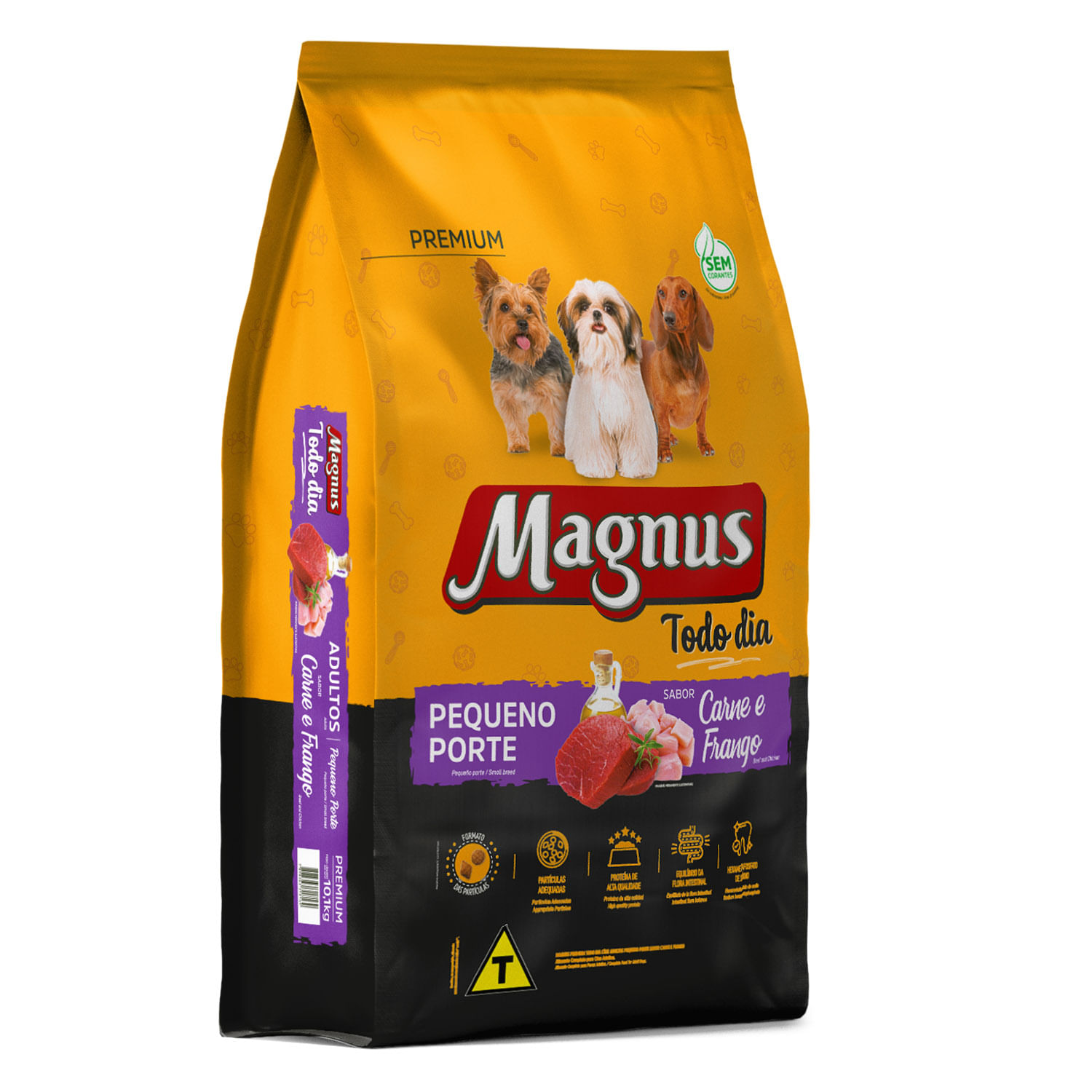 Racao Magnus Premium Todo Dia Caes Pequeno Porte Sabor Carne E Frango 15Kg American Pet