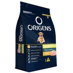 Ração Seca Origens CãesPorte Médio E Grande Light  Frango - 15Kg