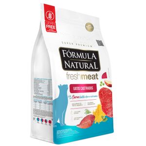 Ração Seca Fórmula Natural Fresh Meat Carne Para Gatos Castrados - 1Kg