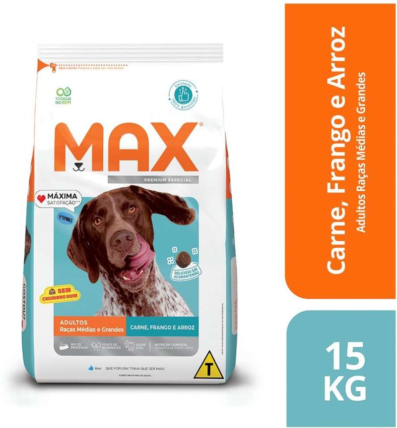 7896588962921---Racao_Seca_Max_Carne__Frango_e_Arroz_para_Caes_de_Porte_Medio_e_Grande---foto-2