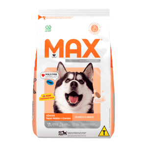 Ração Max Cães Sênior Frango E Arroz - 3Kg
