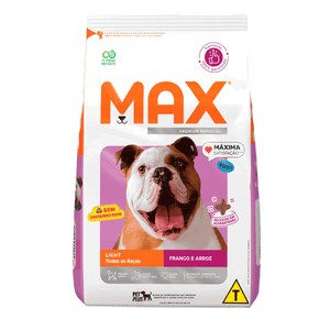 Ração Max Cães Light Frango E Arroz - 15Kg