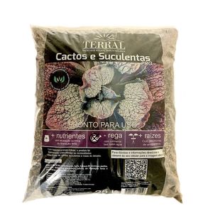Terral Substrato Cactos E Suculentas Profissional - 25Lts