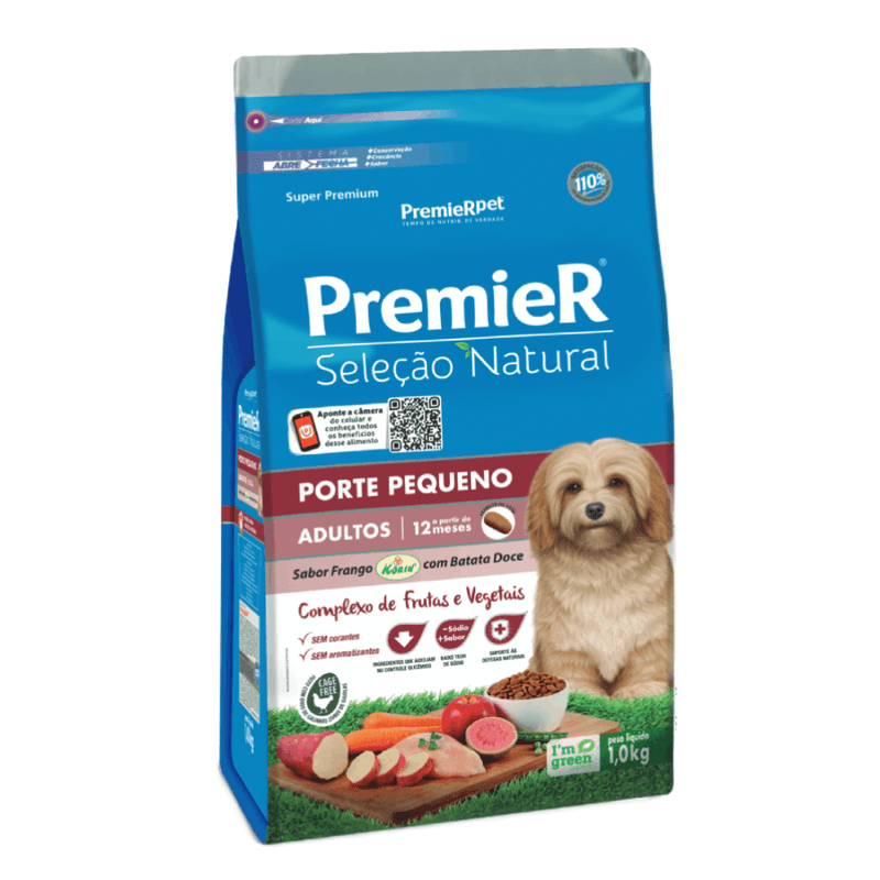 Racao-Premier-Selecao-Natural-Caes-Adultos-Racas-Pequenas-Frango-com-Batata-Doce-1kg-lateral
