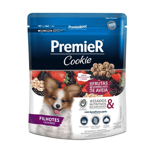 Cookie Premier Pet Cães Filhotes Frutas Vermelhas  - 250G