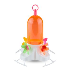 Bebedouro Beija-flor Laranja Com Poleiro Sem Chapeu 200ml Injetfour