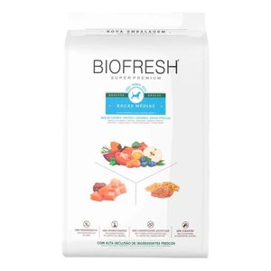 Ração Seca Biofresh Cães Adultos  Raças Medias - 3Kg