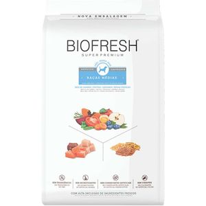 Ração Seca Biofresh Sp Cães Castrados Raças Medias - 10,1Kg