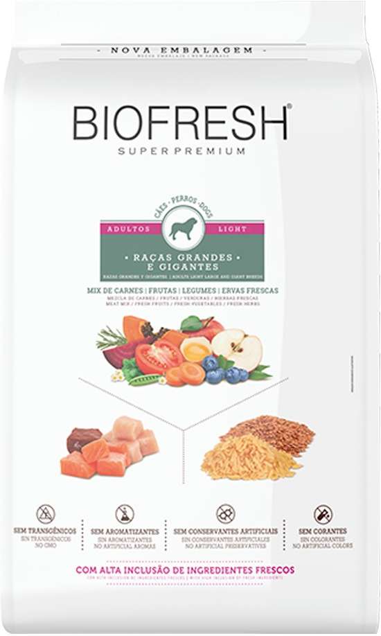 Racao_Seca_Biofresh_Mix_de_Carne__Frutas__Legumes_e_Ervas_Frescas_Light_Caes_de_Racas_Grandes_e_Gigantes_-_15_Kg_2487561_FRENTE