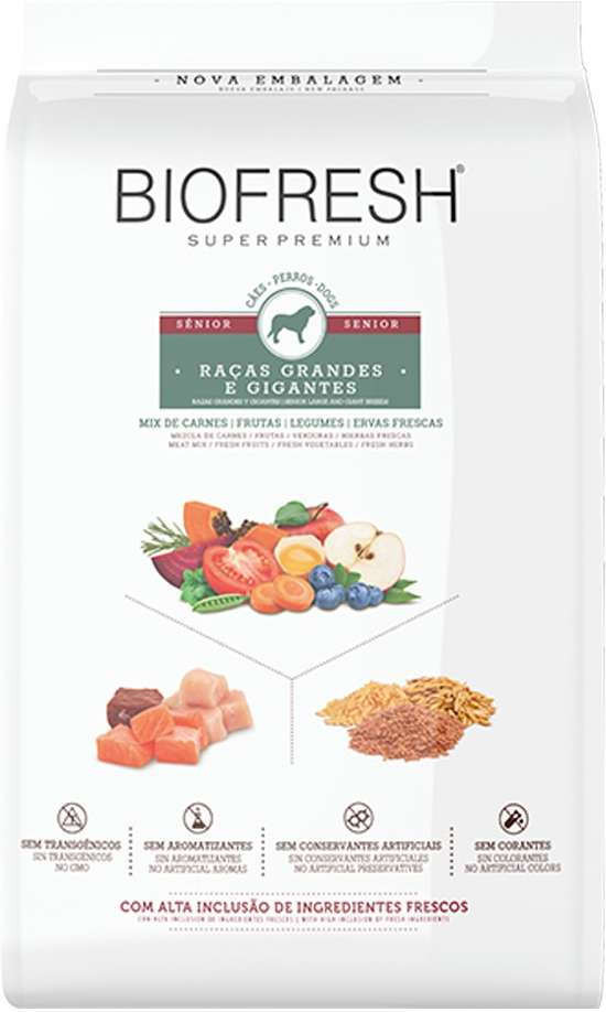 Racao_Seca_Biofresh_Mix_de_Carne__Frutas__Legumes_e_Ervas_Frescas_Caes_Senior_de_Racas_Grandes_e_Gigantes_-_15_Kg_2487559_FRENTE