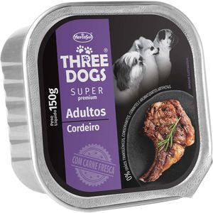 Pate Three Dogs Sp Adultos  Cordeiro - 150G
