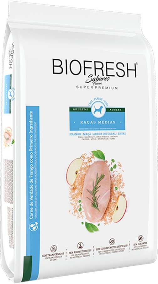 Racao_Seca_Biofresh_Frango__Maca__Arroz_integral_e_Ervas_Caes_Adultos_Racas_Medias_-_10_1_Kg_2487567_LATERAL