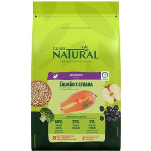 Ração Seca Guabi Natural Gatos Adultos  Salmão E Cevada - 1,5Kg
