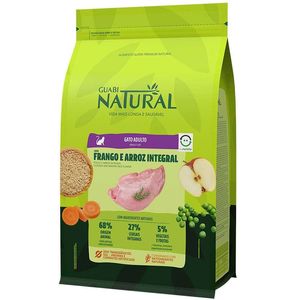 Ração Seca Guabi Natural Gatos Adultos  Frango E Arroz Integral - 1,5Kg