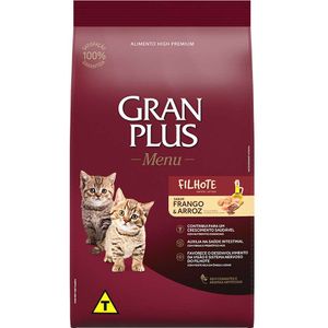 Ração Seca Gran Plus Gatos Filhotes Frango E Arroz - 3Kg
