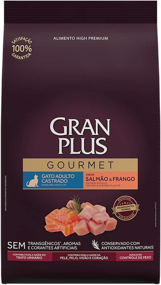 Racao_Seca_GranPlus_Gourmet_Salmao___Frango_para_Gatos_Castrados_2422000_FRENTE