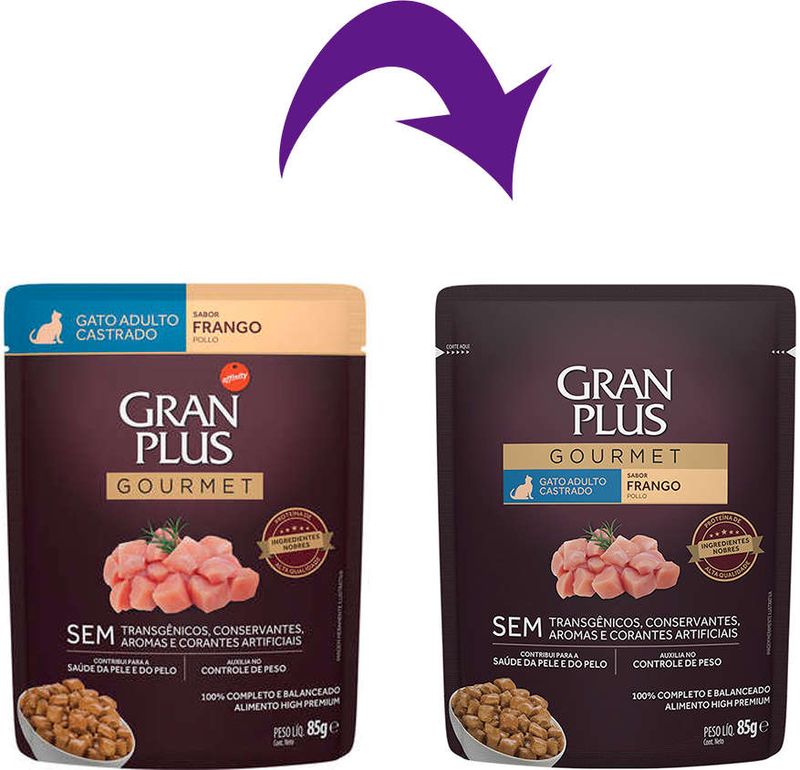 Racao_Umida_GranPlus_Sache_Gourmet_Frango_para_Gatos_Castrados_Adultos_2387432