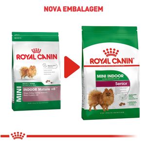 Ração Seca Royal Canin Mini Indoor Senior Para Cães Idosos De Porte Pequeno Com 8 Anos Ou Mais - 2,5 Kg