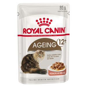 Ração Úmida Royal Canin Sachê Ageing 12+ Para Gatos Adultos Acima De 12 Anos - 85 G