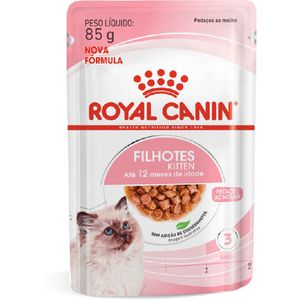 Ração Úmidas Royal Canin Sachê Filhotes Kitten Para Gatos Filhotes Com Até 12 Meses - 85 G