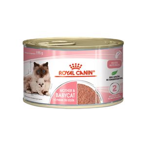 Ração Úmida Royal Canin Lata Mother & Babycat Instinctive Para Gatas Gestantes/Lactantes E Gatos Filhotes - 195 Gr