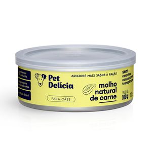 Pet Delícia Molho Natural De Carne Para Cães - 100G