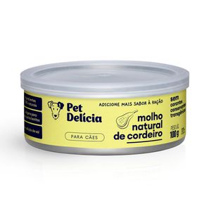 Pet Delícia Molho Natural De Cordeiro Para Cães - 100G