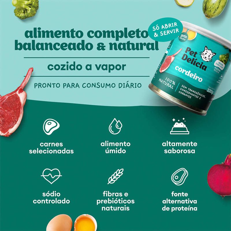 Racao_Umida_Pet_Delicia_Cordeiro_para_Gatos_Adultos_-_320_g