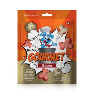 Biscoito Petdog Gourmet Bacon 180G