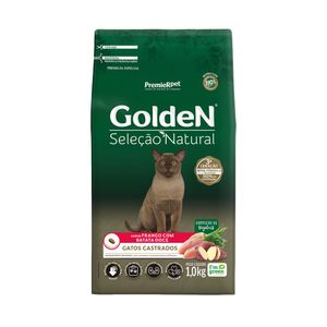 Golden Seleção Natural Gatos Castrados Frango Com Batata Doce 1Kg