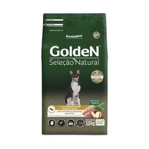 Golden Seleção Natural Cães Adultos Porte Pequeno Frango Com Batata Doce 3Kg